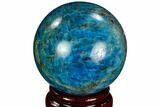 Bright Blue Apatite Sphere - Madagascar #121842-1
